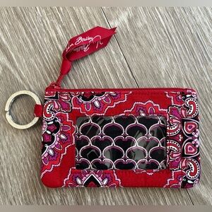 Retired Vera Bradley Frankly Scarlet ID Case
